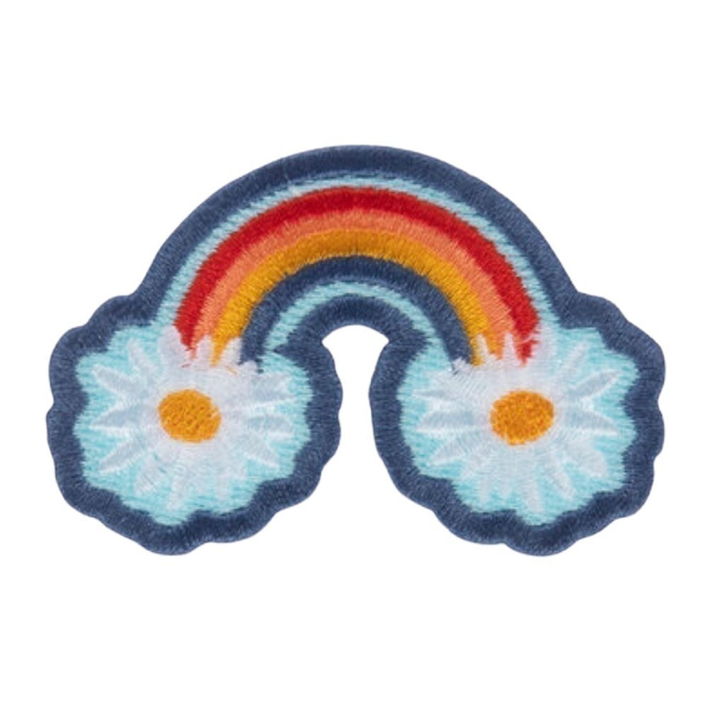 Floral Rainbow Iron-On Patch
